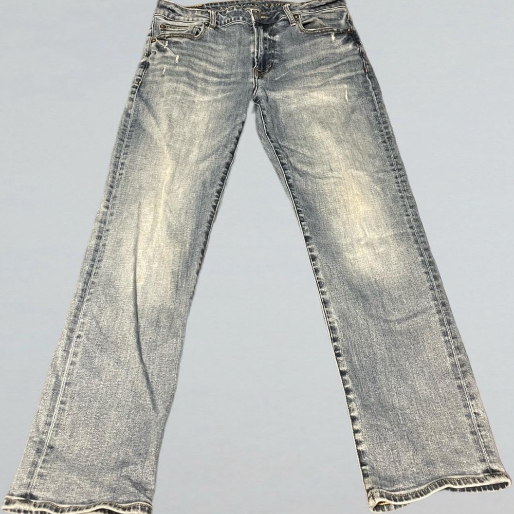American Eagle Distressed Original Straight Leg Jeans